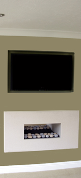 Fire place and LED TV